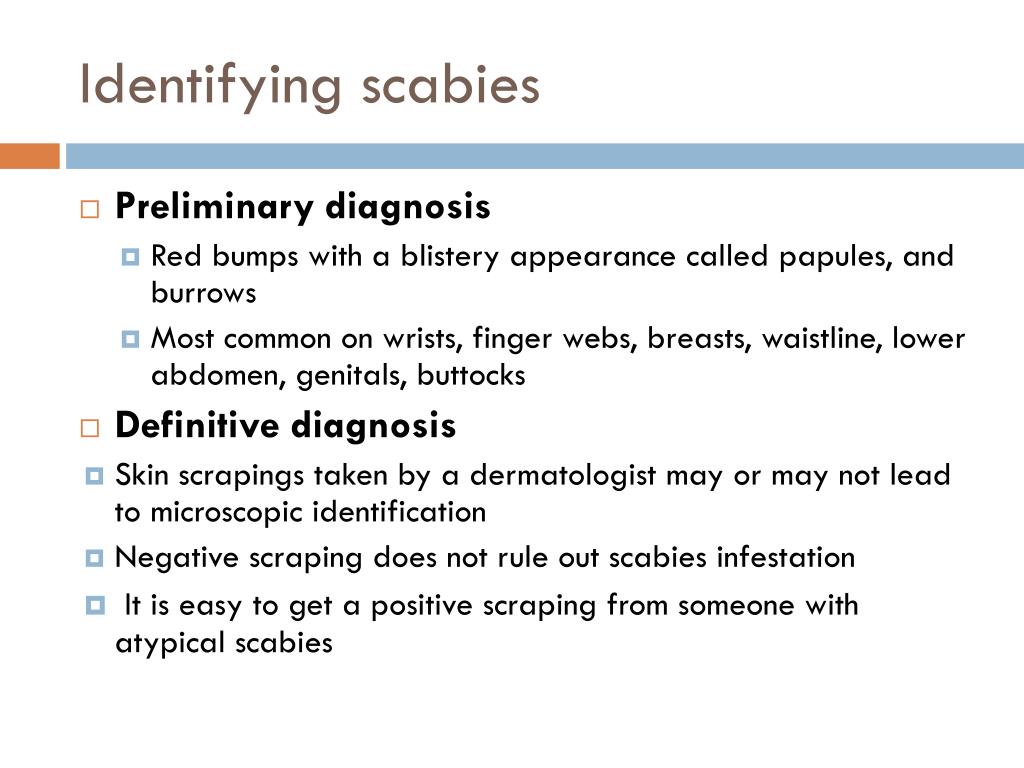 Identifying Scabies