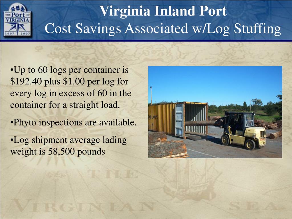 PPT Virginia Inland Port Virginia Port Authority 7685 Winchester Road Front Royal, VA 22630