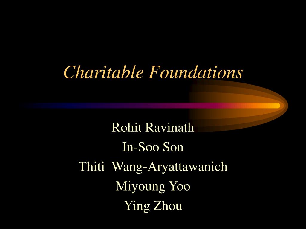 PPT Charitable Foundations PowerPoint Presentation, free download