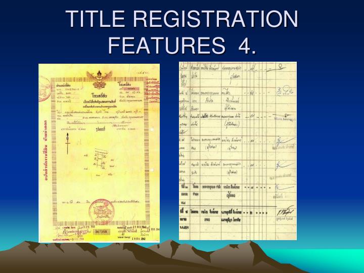 PPT LAND REGISTRATION SYSTEMS PowerPoint Presentation ID394321