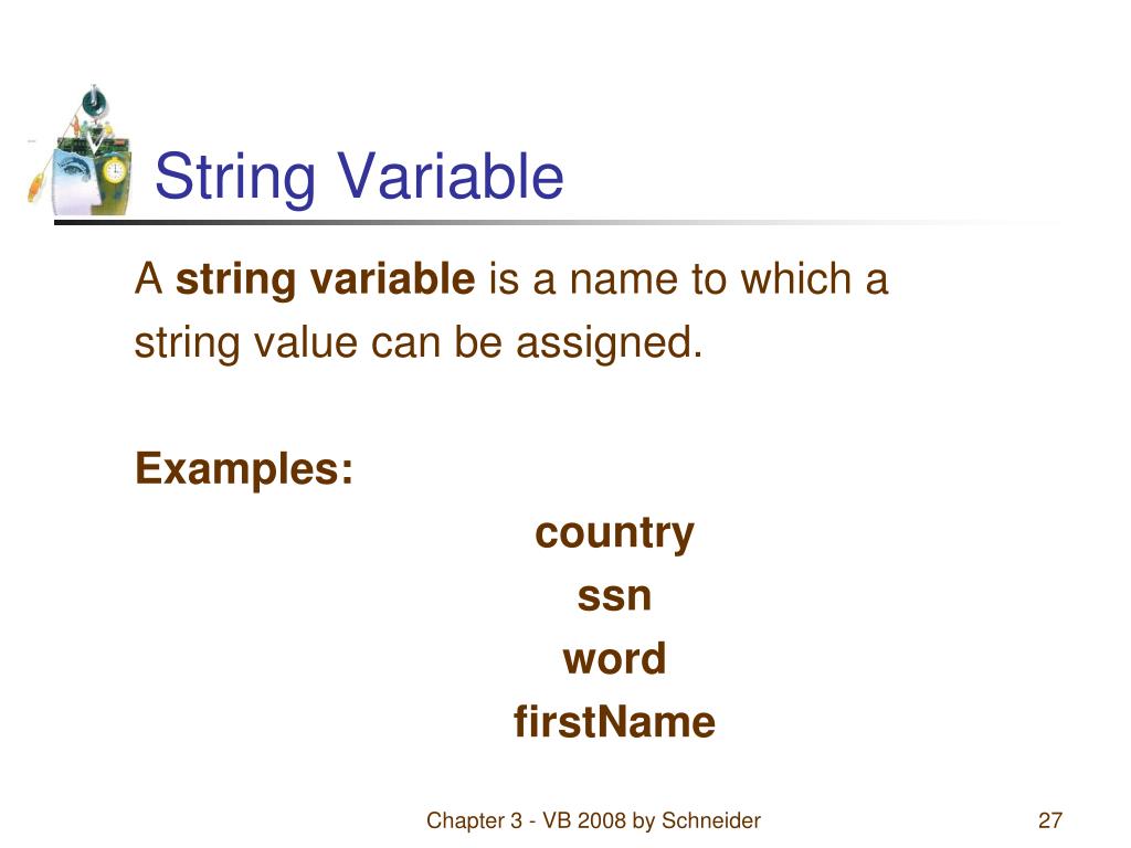 PPT Chapter 3 Variables, Input, and Output PowerPoint Presentation