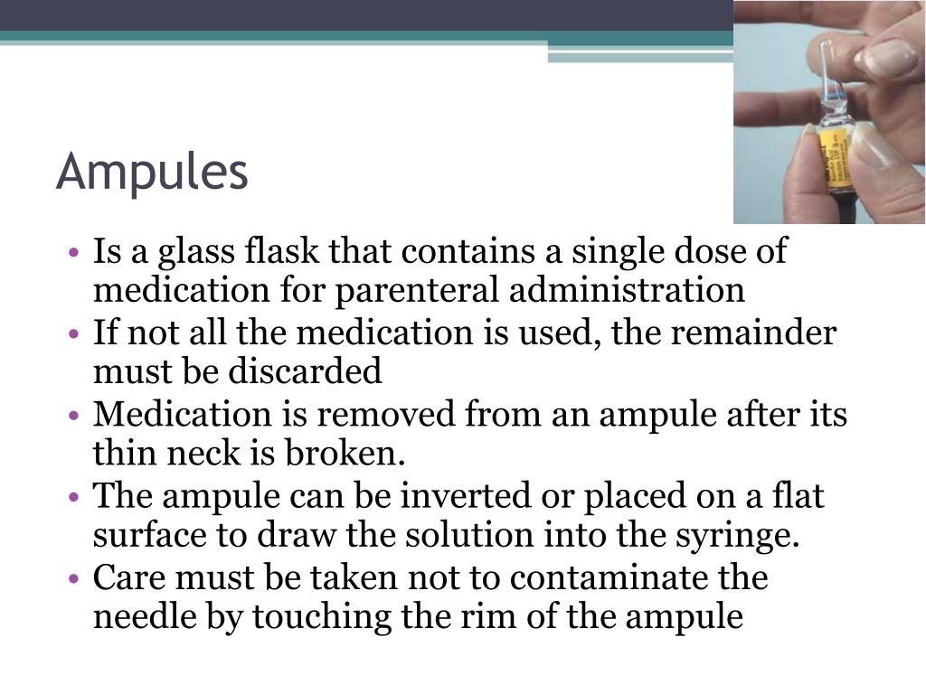 PPT Preparing Medications for Administration by Injection PowerPoint