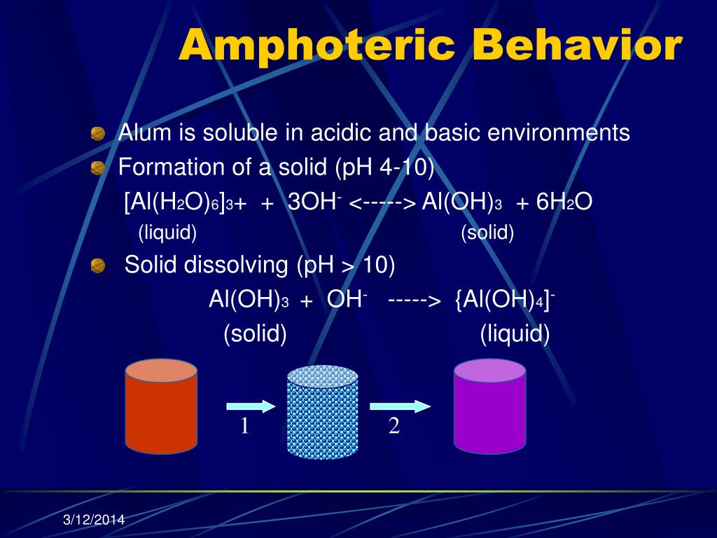PPT Amphoteric Behavior of Alum PowerPoint Presentation, free