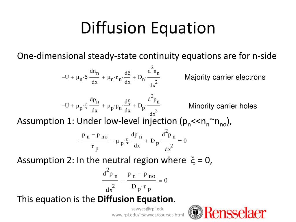 PPT ECSE6230 Semiconductor Devices and Models I Lecture 9 PowerPoint