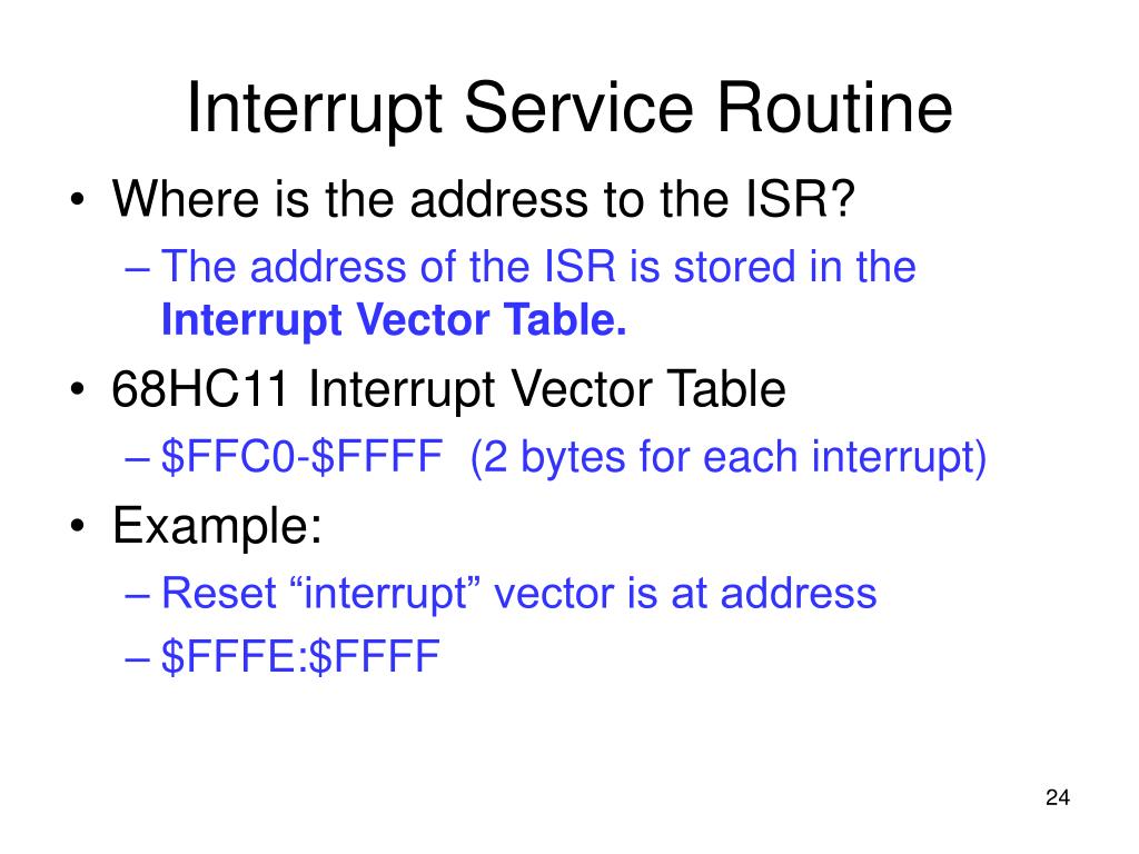 PPT 68HC11 Polling and Interrupts PowerPoint Presentation ID397375