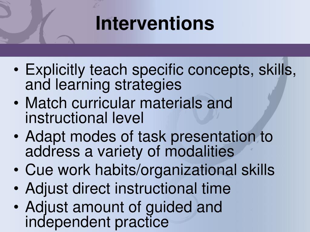 PPT Using Scientific ResearchBased Interventions to Improve