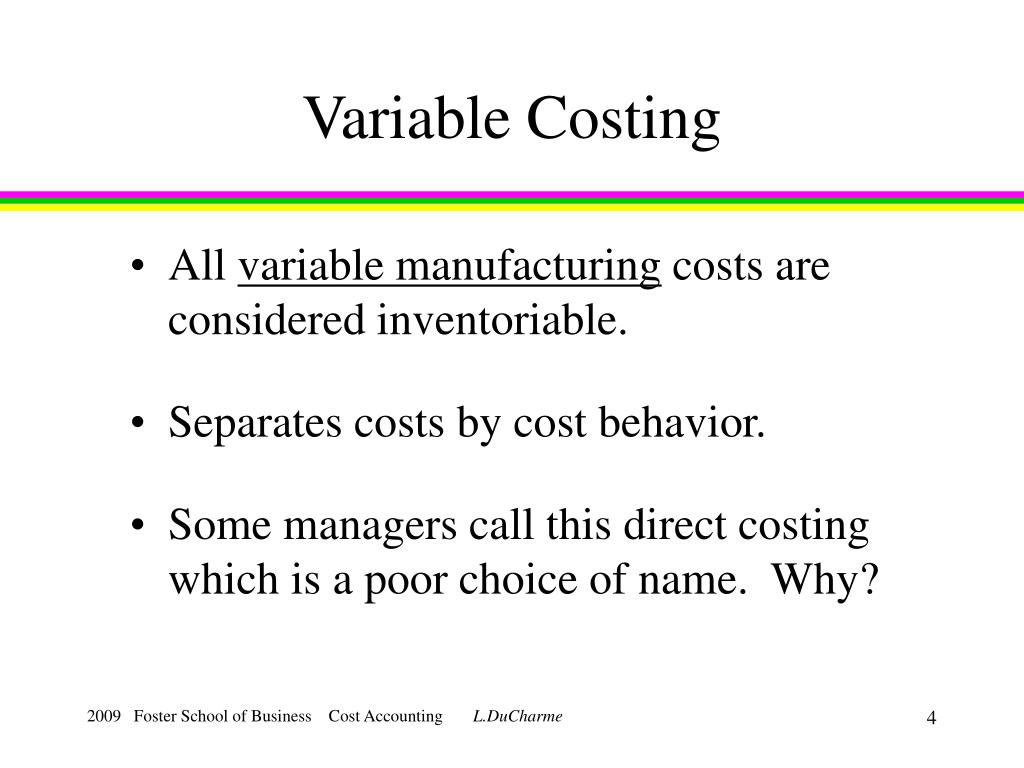 PPT Inventory Costing and Capacity Analysis PowerPoint Presentation