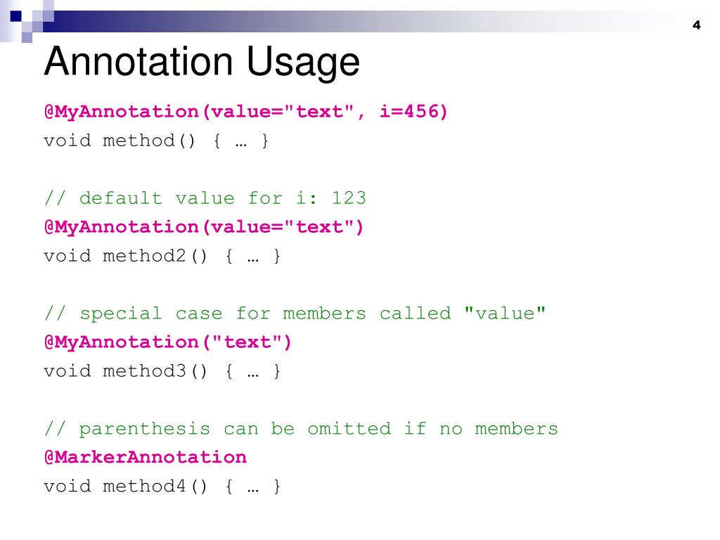 PPT Java Annotations for Types and Expressions PowerPoint