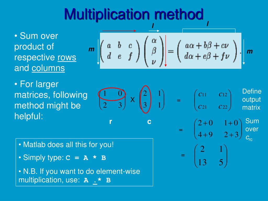 PPT Matrix Algebra (and why it’s important!) PowerPoint Presentation
