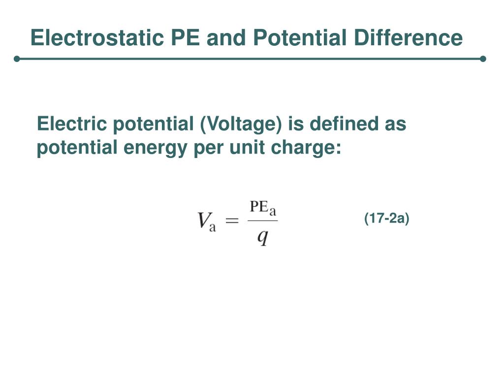 PPT Electric Potential PowerPoint Presentation, free download ID398737