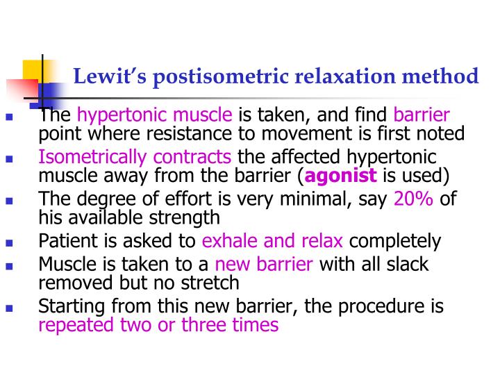 PPT MUSCLE ENERGY TECHNIQUES (MET) PowerPoint