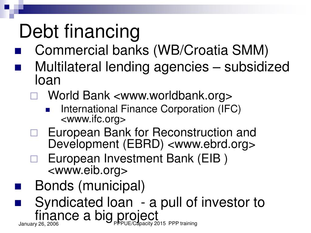 PPT Session 6 Financing PPPs PowerPoint Presentation, free download
