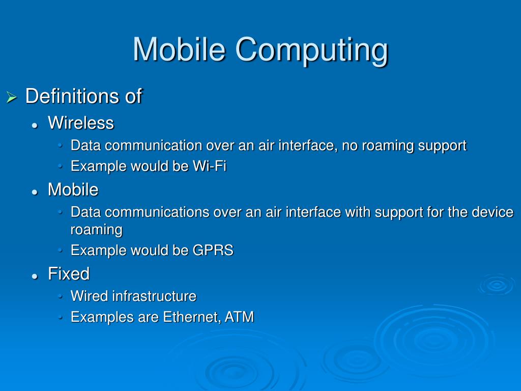 PPT CM300622 Mobile Communications Mobile Computing PowerPoint