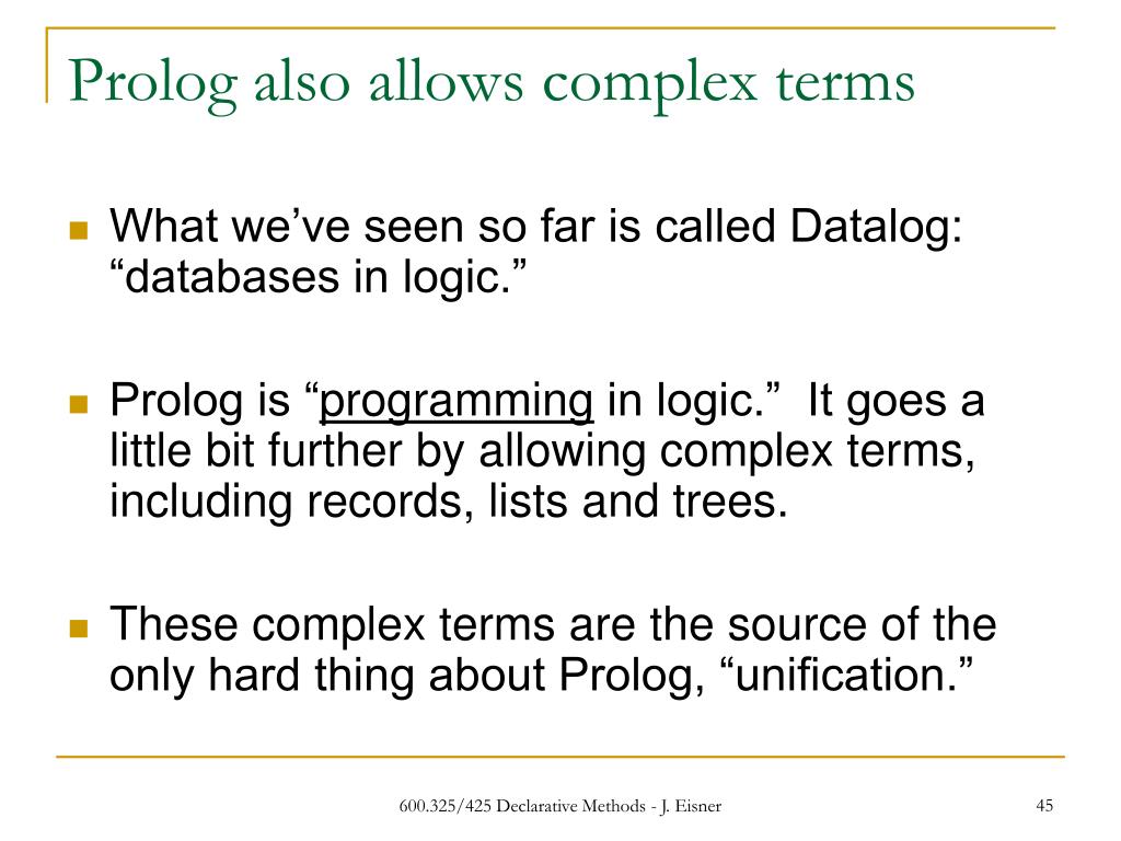 PPT Prolog Programming in Logic PowerPoint Presentation, free