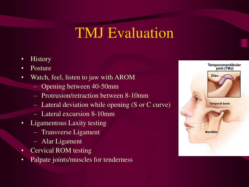 PPT Temporomandibular Disorders and Physical Therapy Interventions