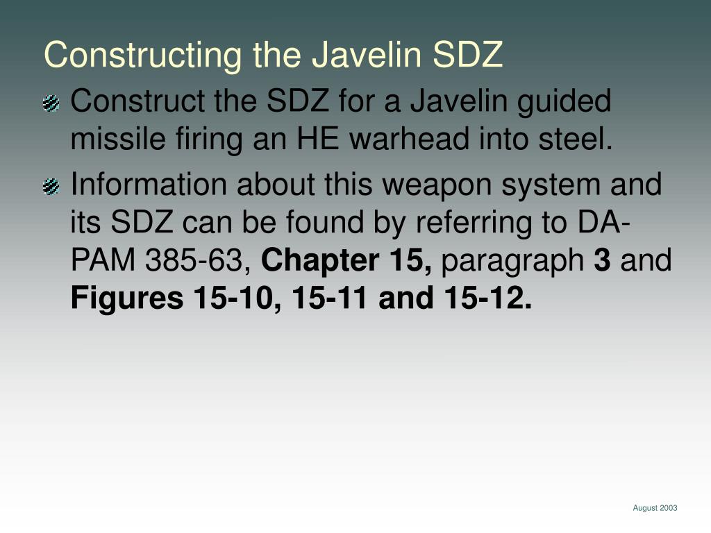 PPT SDZ Construction Javelin Antitank Missile PowerPoint
