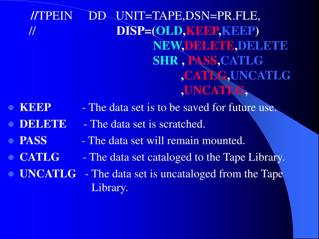 PPT IBM OS/JCL DD Statements PowerPoint Presentation, free download