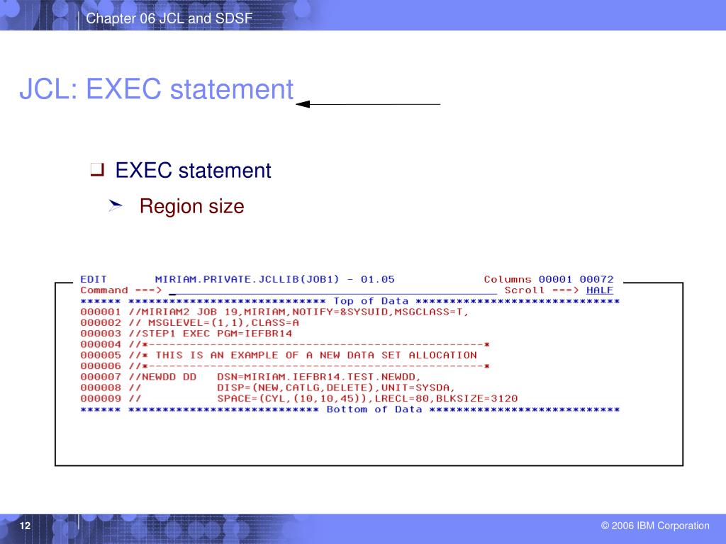 PPT Chapter 6 Using Job Control Language (JCL) and System Display