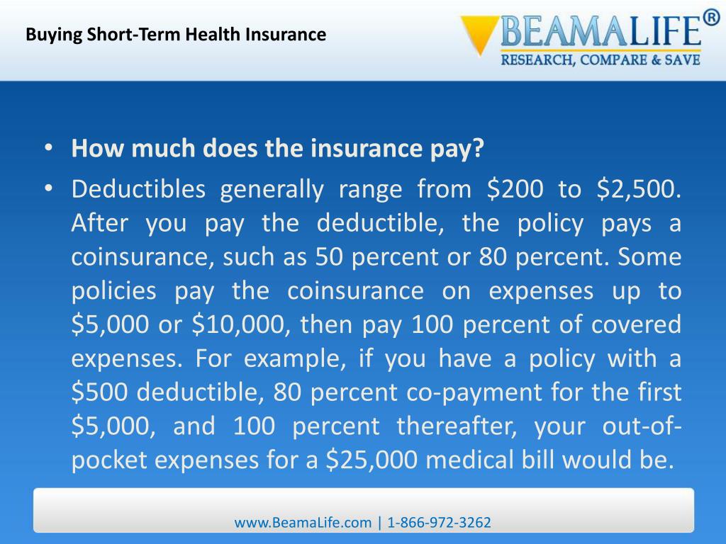 PPT Buying ShortTerm Health Insurance PowerPoint Presentation, free