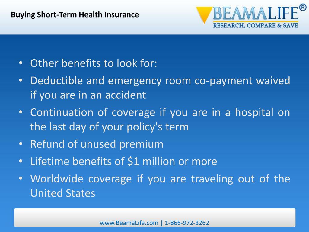 PPT Buying ShortTerm Health Insurance PowerPoint Presentation, free