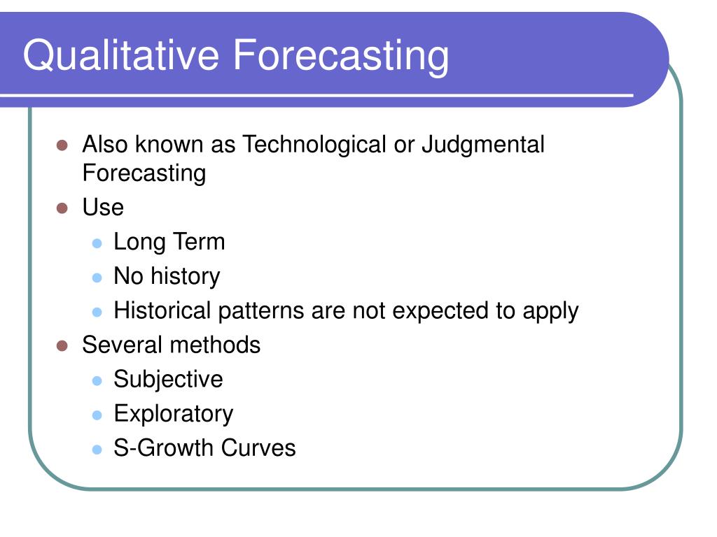PPT Qualitative Forecasting PowerPoint Presentation ID404703