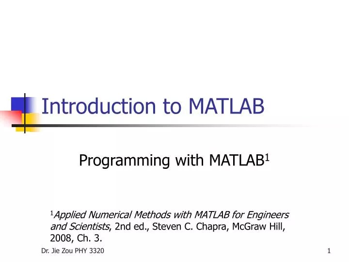 PPT Introduction to MATLAB PowerPoint Presentation, free download
