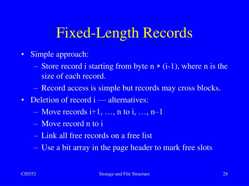 PPT Storage and File Structure PowerPoint Presentation, free download
