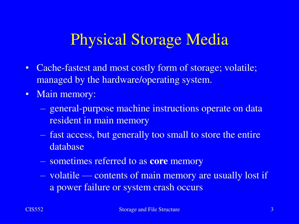 PPT Storage and File Structure PowerPoint Presentation, free download
