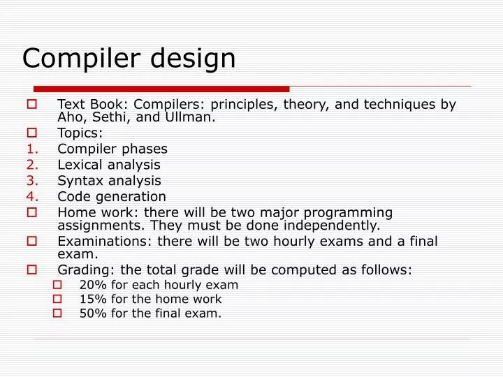 Elements of compiler design visionpowen