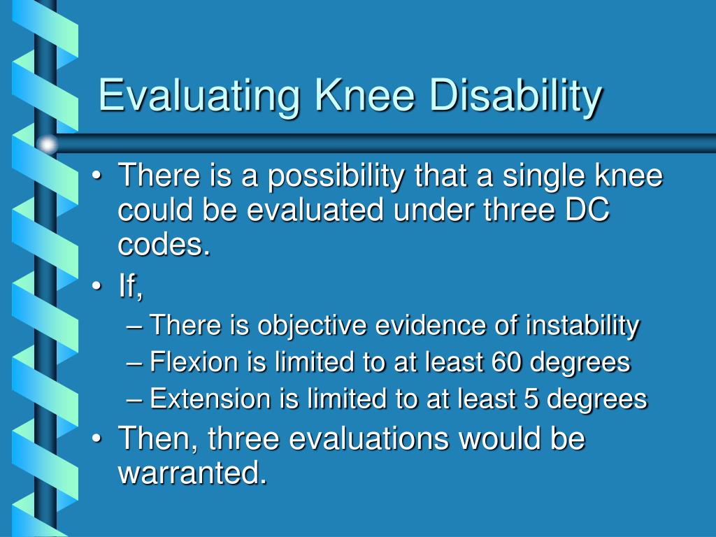PPT Evaluating Knee Disability PowerPoint Presentation, free download