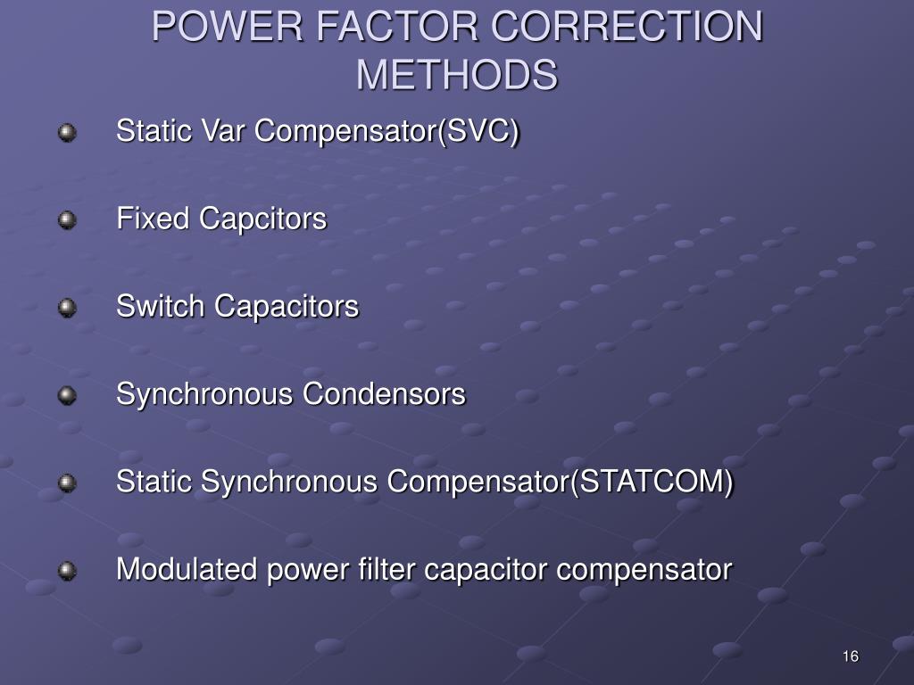 PPT POWER FACTOR CORRECTION PowerPoint Presentation, free download