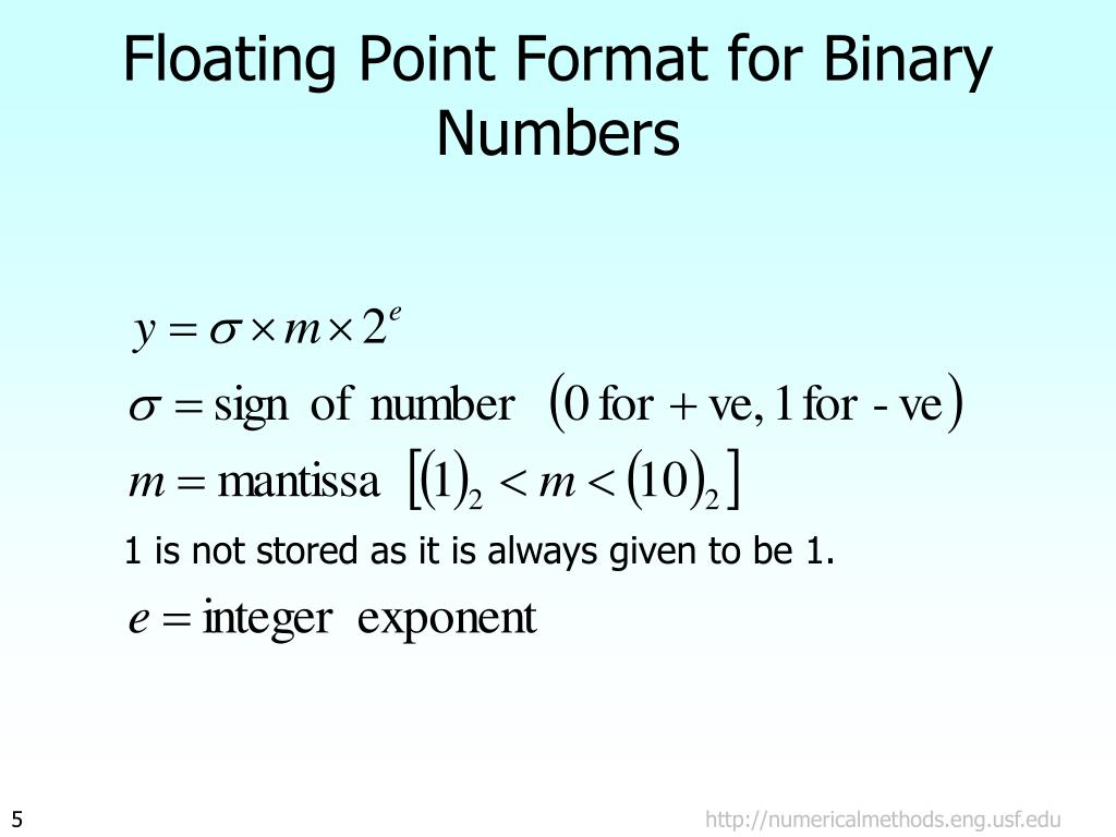 PPT Floating Point Representation PowerPoint Presentation, free download ID412109