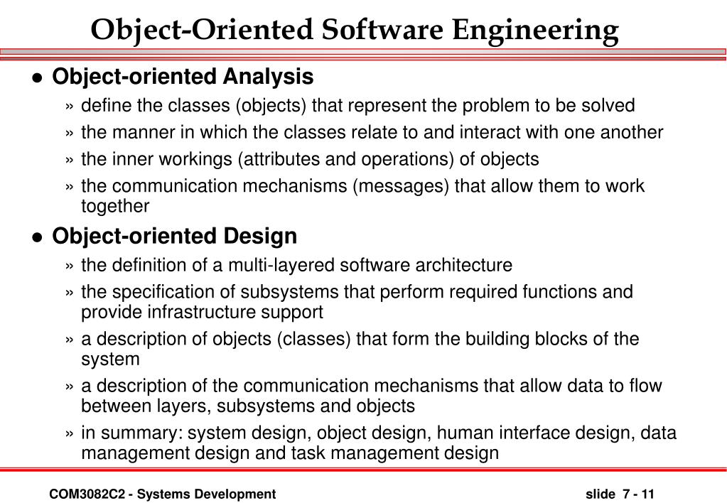 PPT ObjectOriented Software Engineering PowerPoint Presentation