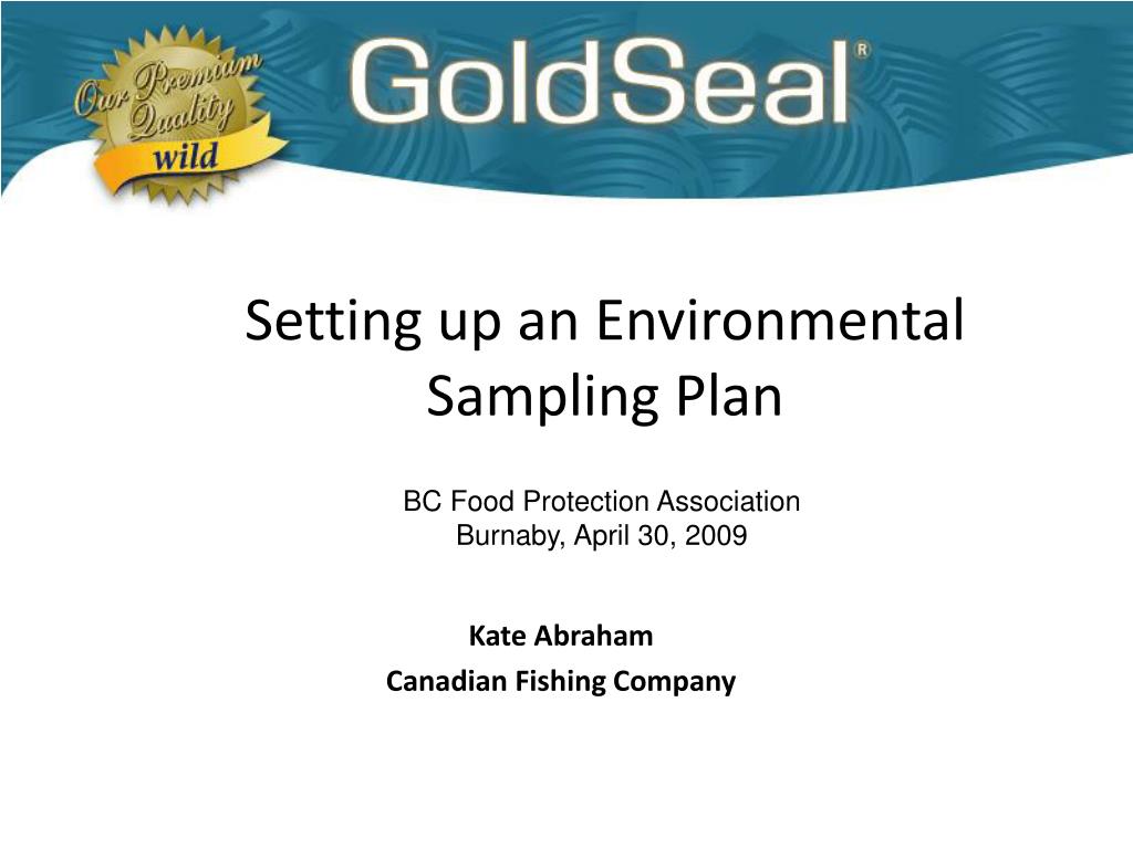 PPT Setting up an Environmental Sampling Plan PowerPoint Presentation