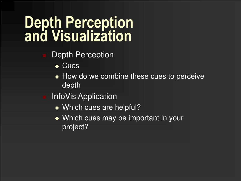 PPT Depth Perception and Visualization PowerPoint Presentation, free