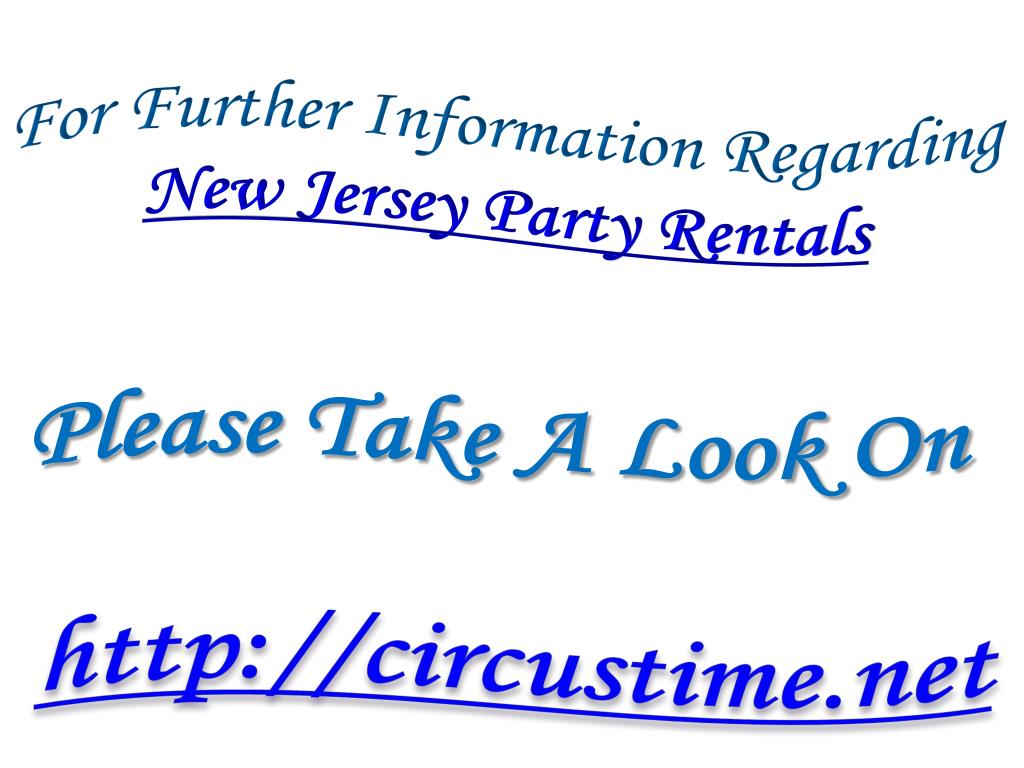 PPT New Jersey Party Rentals PowerPoint Presentation, free download