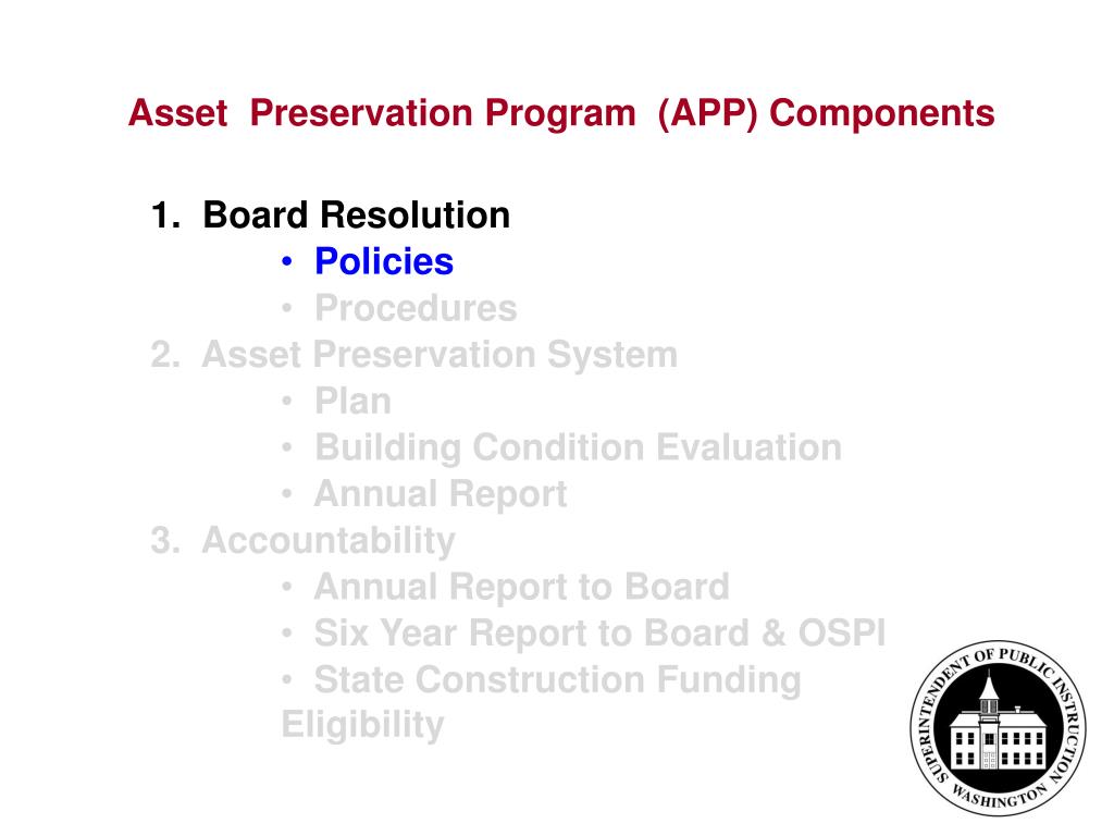 PPT Asset Preservation Program PowerPoint Presentation, free download