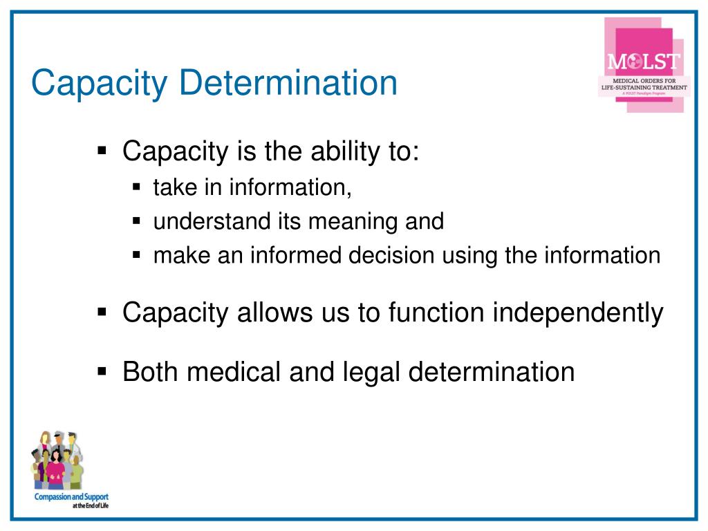 PPT Medical DecisionMaking Capacity Legal, Ethical and Clinical