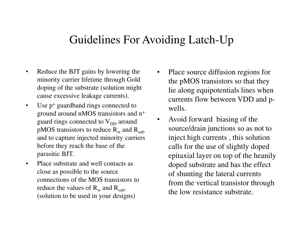 PPT LatchUp and its Prevention PowerPoint Presentation, free
