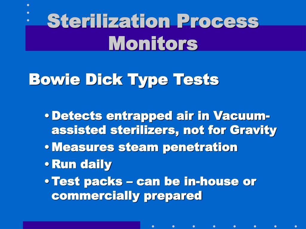 PPT Monitoring the Sterilization Process PowerPoint Presentation
