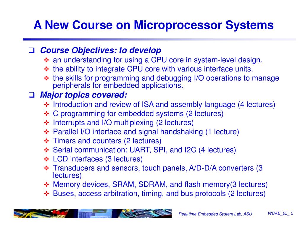 PPT Teaching Microprocessor Systems Design Using a SoC and Embedded