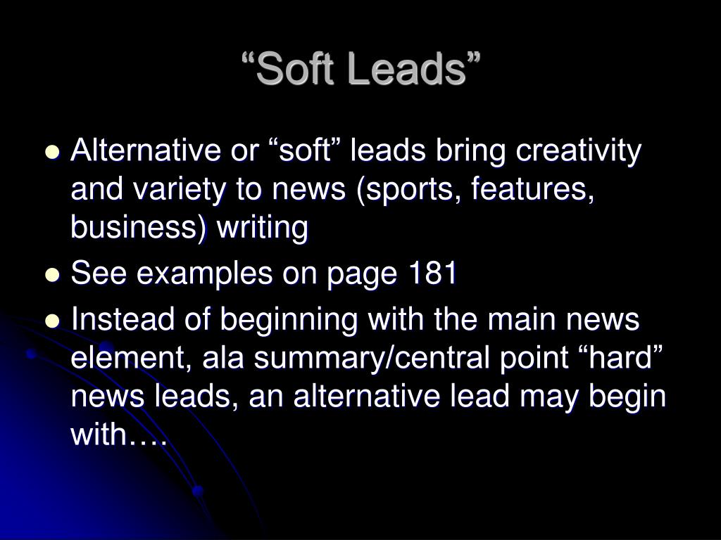 PPT ALTERNATIVE LEADS PowerPoint Presentation, free download ID418429