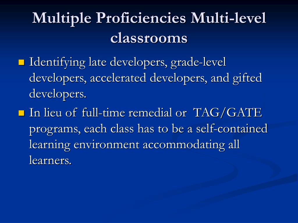PPT Teaching in/Managing Multilevel Classrooms PowerPoint