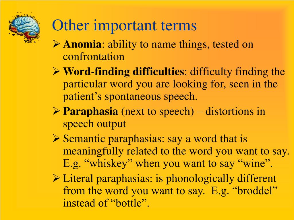 PPT Aphasia PowerPoint Presentation, free download ID421013