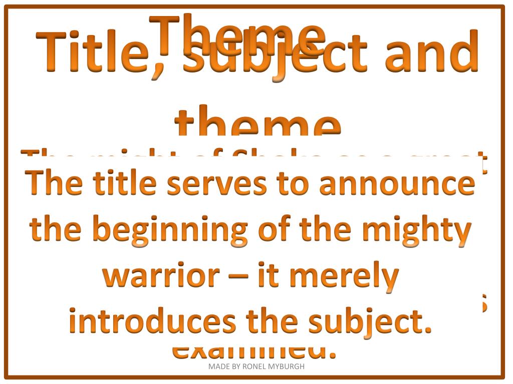 PPT The Birth of Shaka PowerPoint Presentation, free download ID421755