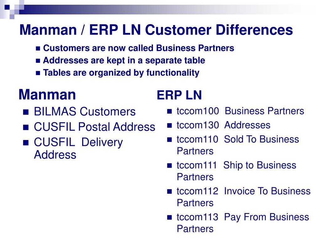 PPT Manman to ERP LN Migration August 2006 PowerPoint Presentation