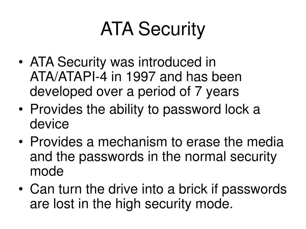 PPT Mass Storage Media Locking PowerPoint Presentation, free download