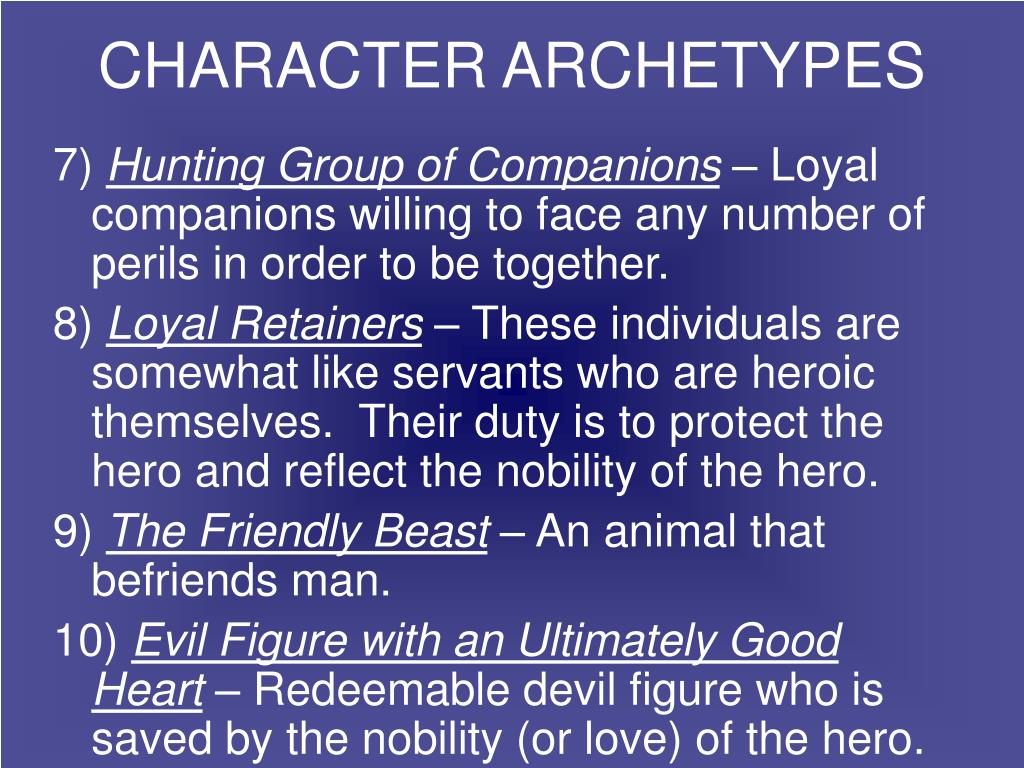 PPT Archetypes The Building Blocks of Stories PowerPoint