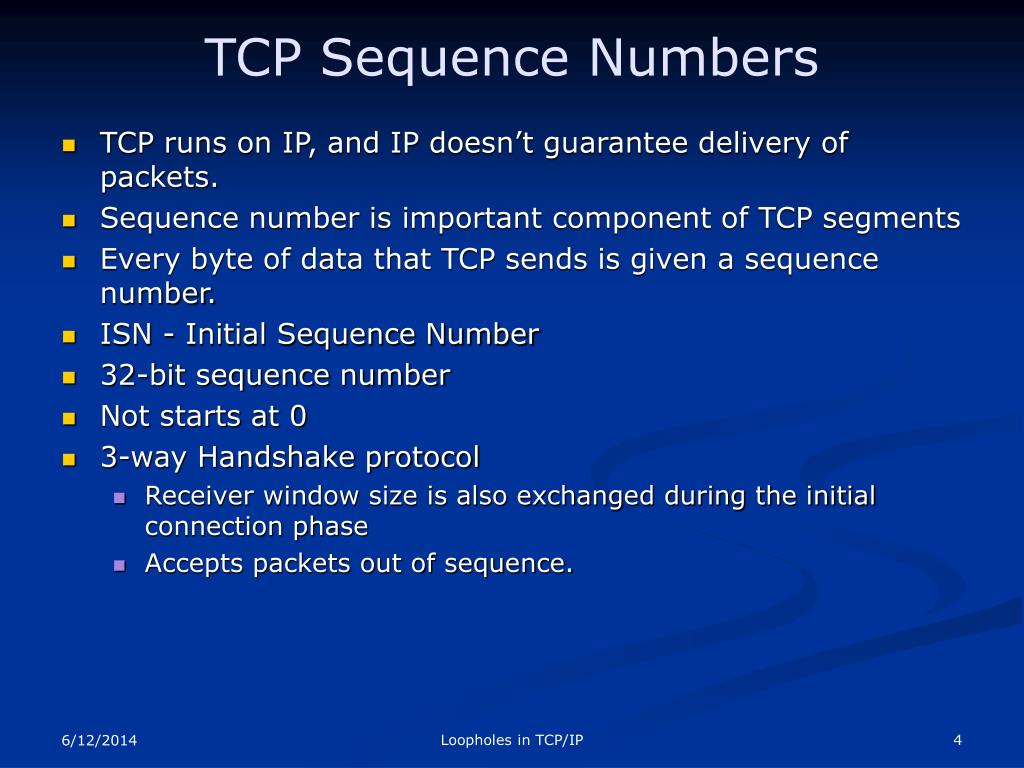 PPT Loopholes in TCP/IP PowerPoint Presentation, free download ID