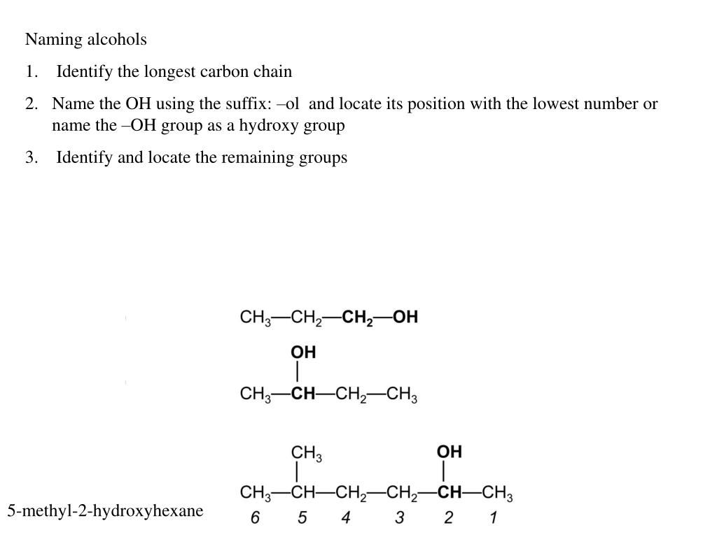PPT Chapter 13 Alcohols, Phenols, and Thiols PowerPoint Presentation